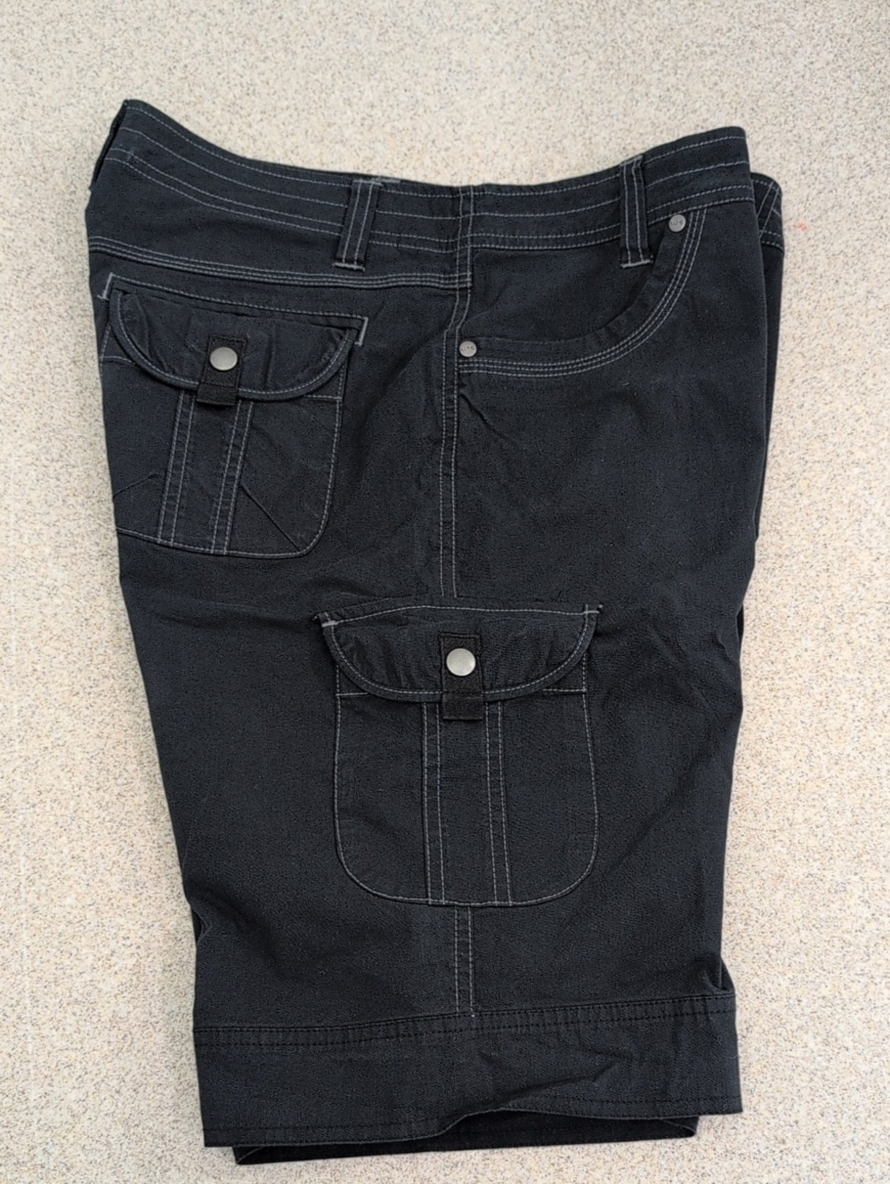 Kuhl Shorts, Cargo Hiking Mountain Culture, Vintage Patina Dye, Blue, Women's 10 - Picture 6 of 13